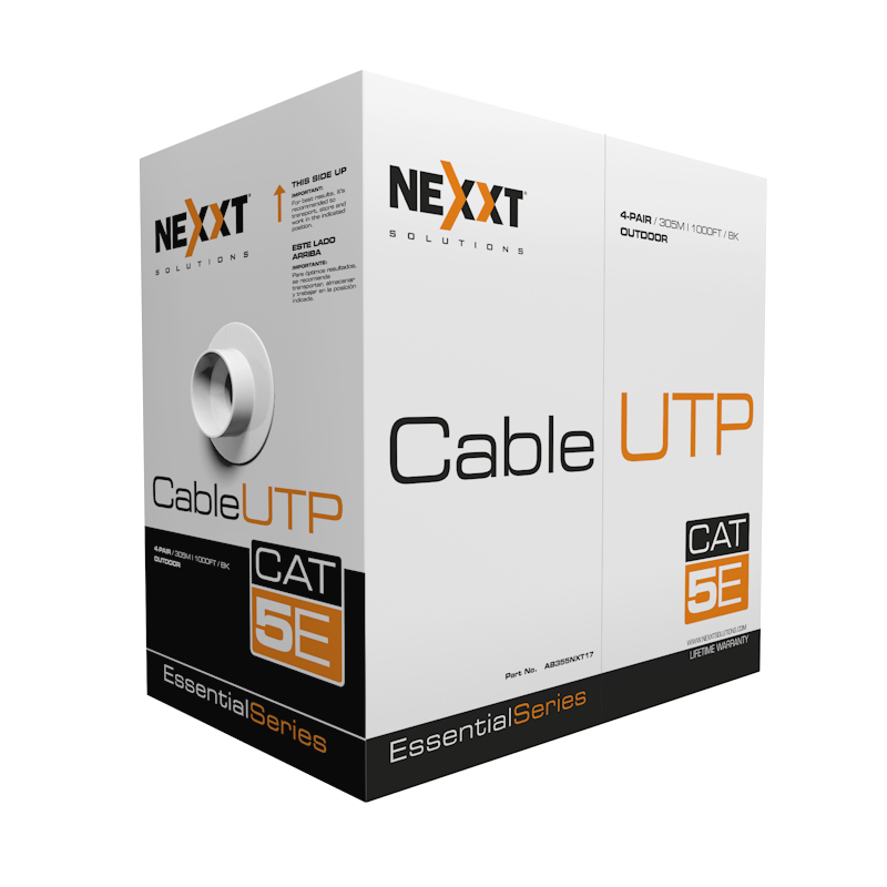 UTP Cable 4 Pairs Cat5e, 24AWG Gauge