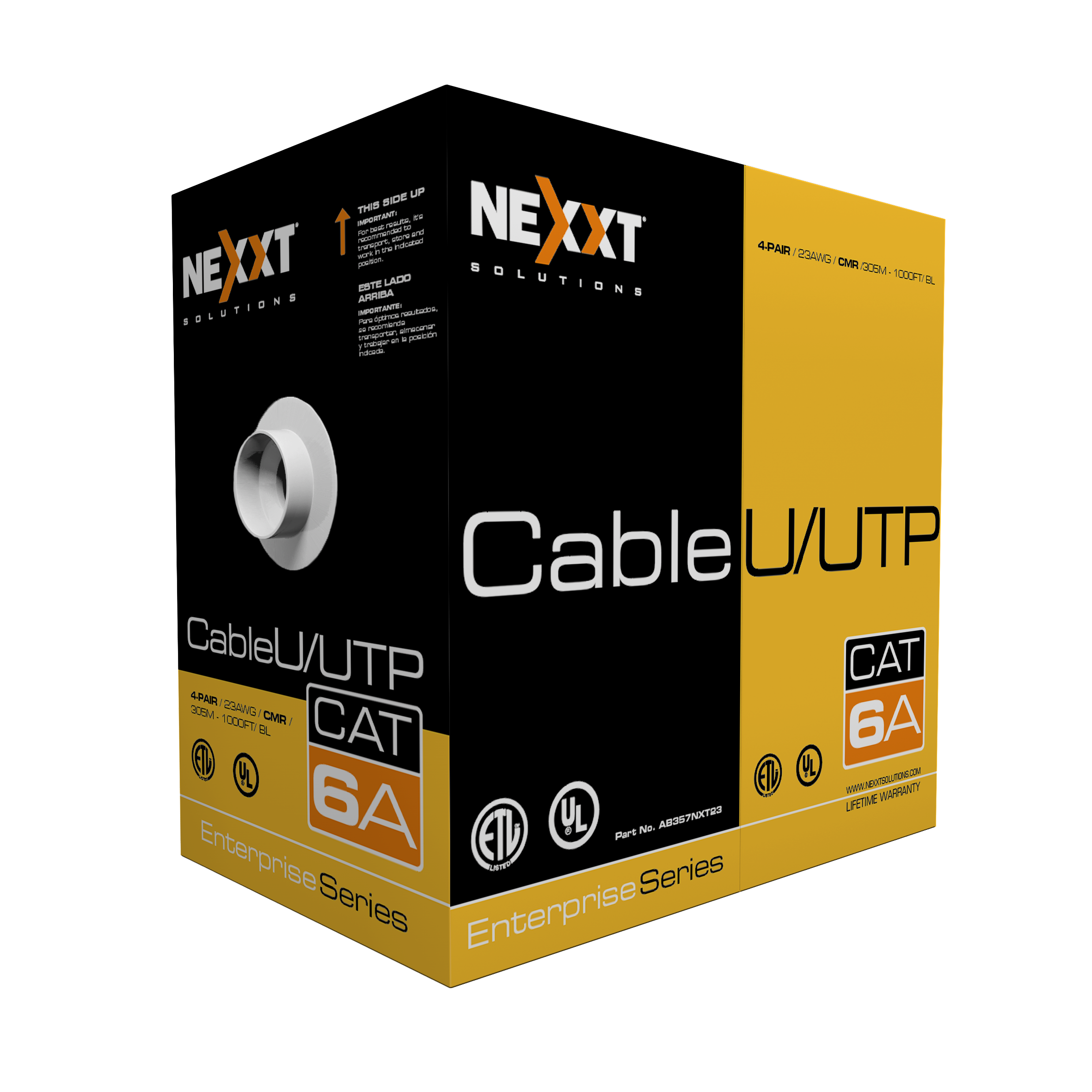 U/UTP Cable 4 Pairs Cat6A