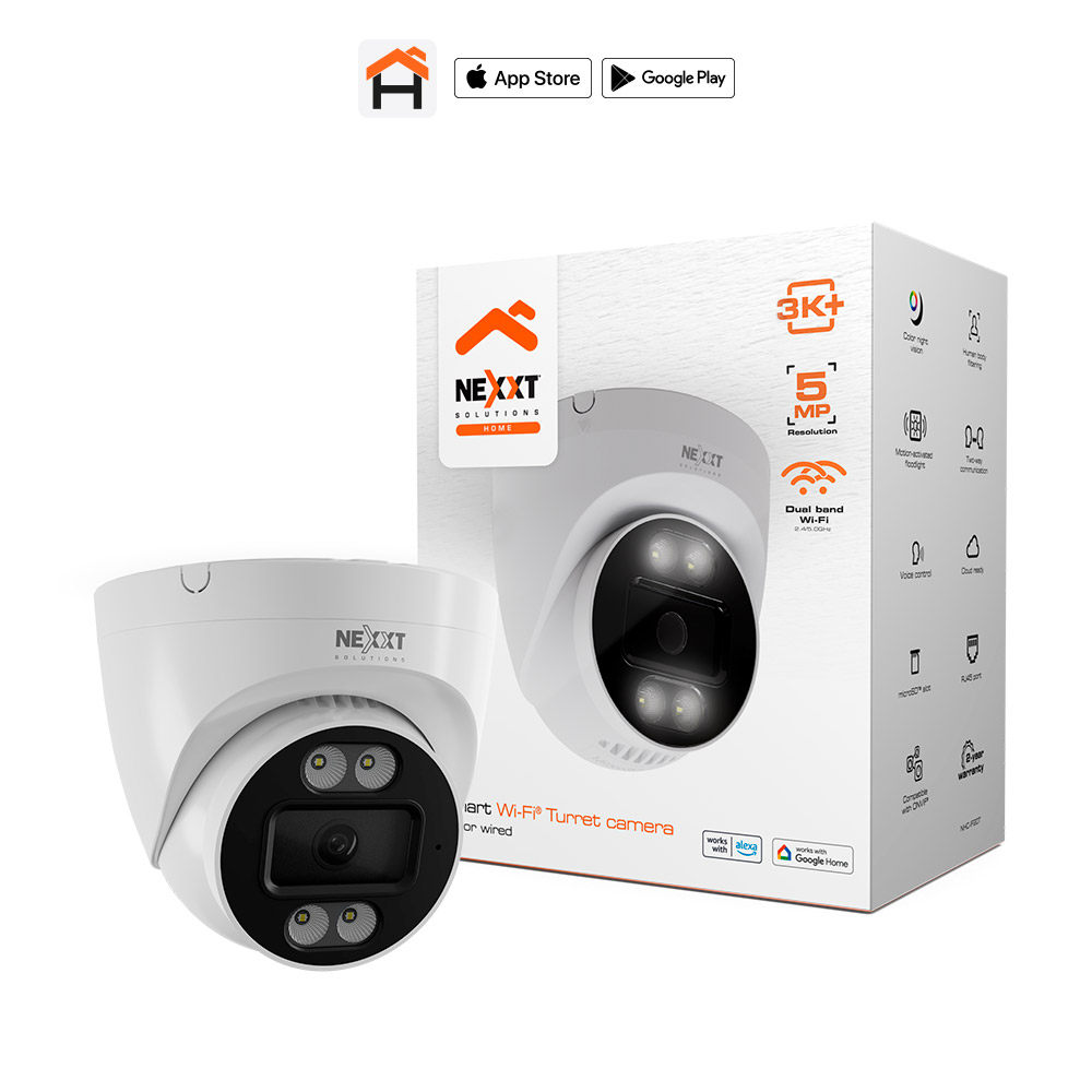Cámara Turret Wi-Fi® inteligente, cableada para interiores - NHC
