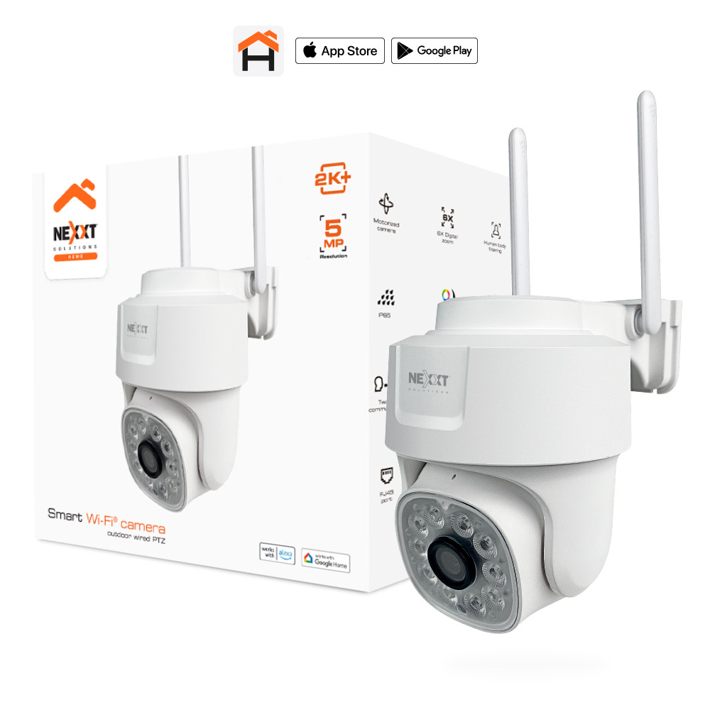 ◆タチカワ◆ウッドブラインド◆W168×H106◆O-2511BL3◆ Cámara inteligente Wi-Fi® PTZ con cable para exteriores - NHC-OP10