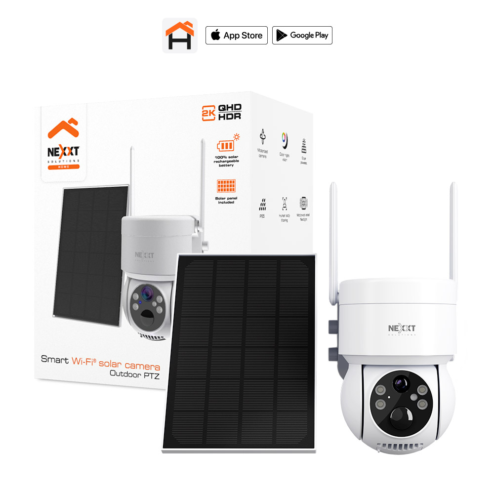 Smart Wi-Fi® solar camera outdoor PTZ - NHC-OP20S | Nexxt Home
