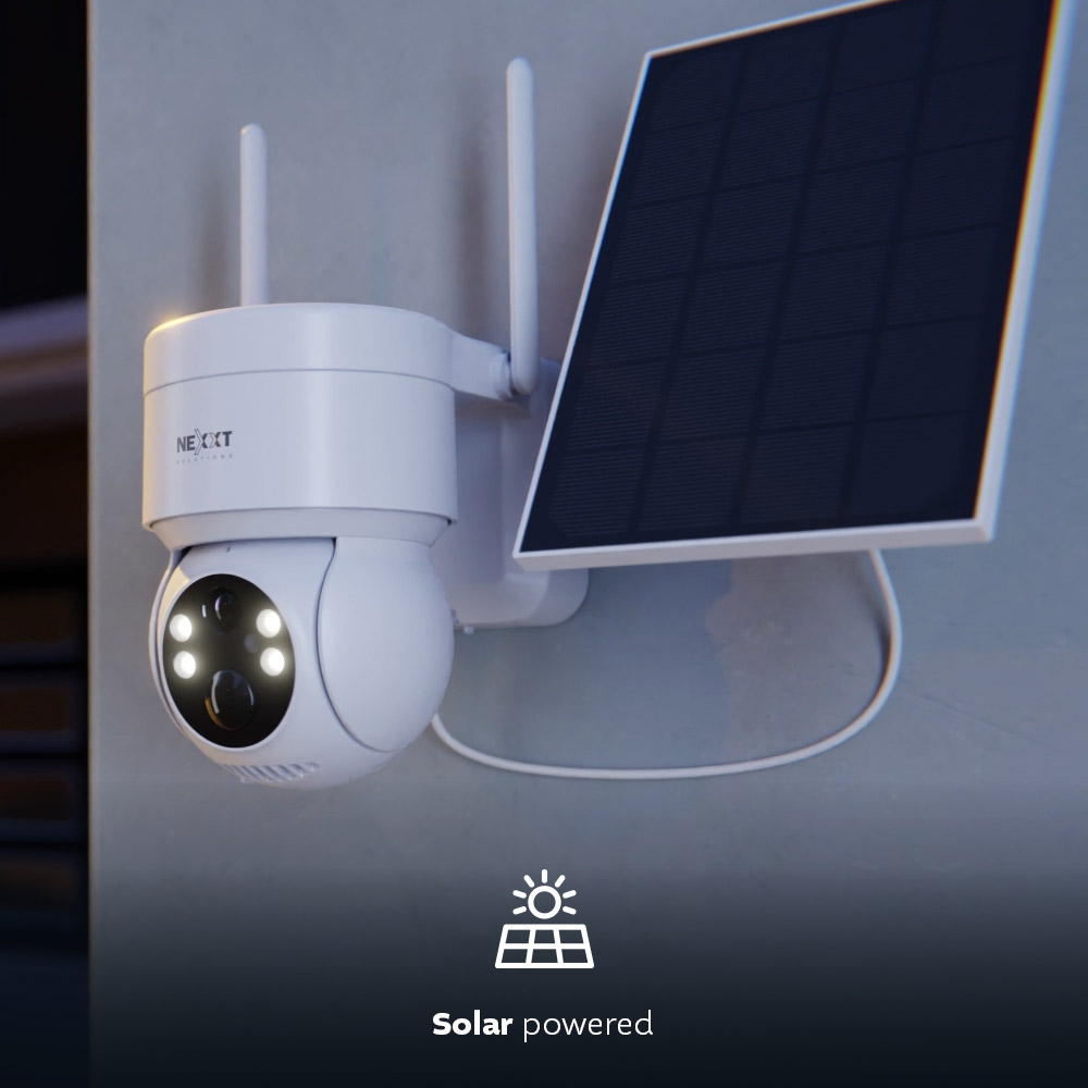 Smart Wi-Fi® solar camera outdoor PTZ - NHC-OP20S | Nexxt Home