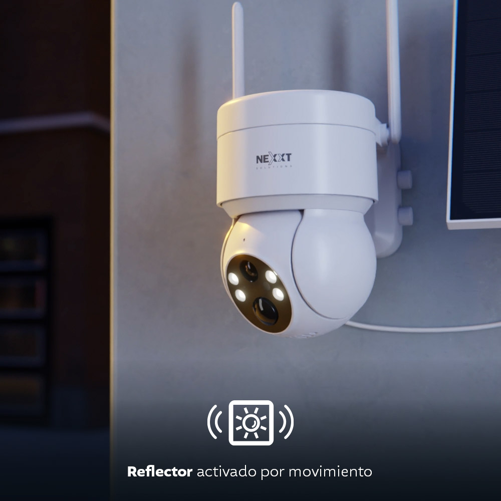Cámara PTZ con panel solar Wi-Fi® para exteriores - NHC-OP20S