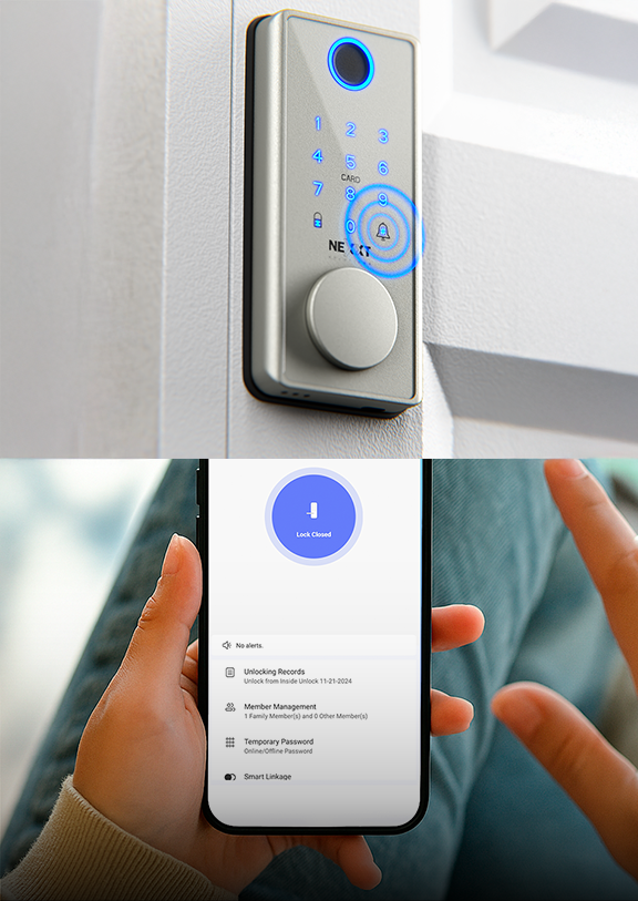 Cerradura inteligente Wi-Fi® de acero inoxidable - NHS-D150