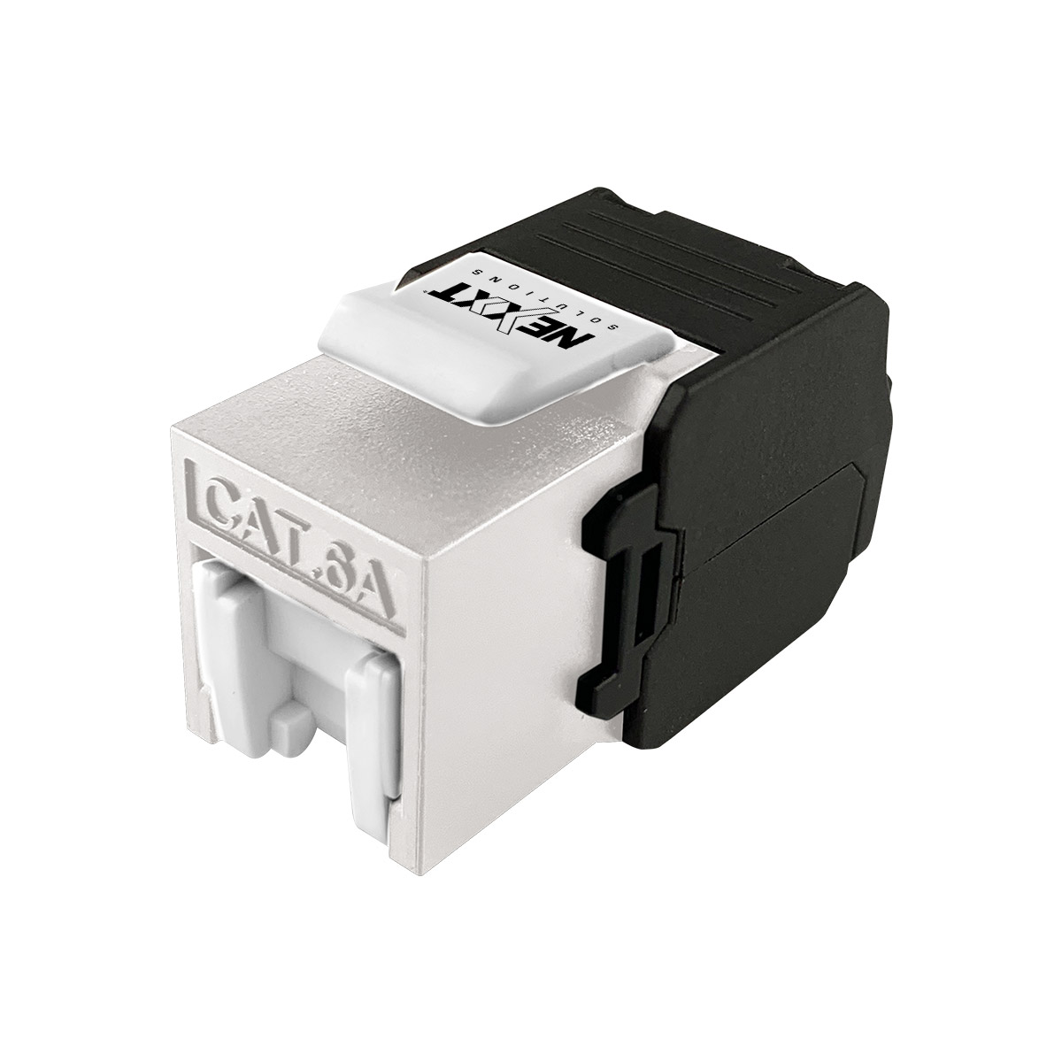 Cat6A unshielded keystone jack Unshielded, toolless and 110 type
