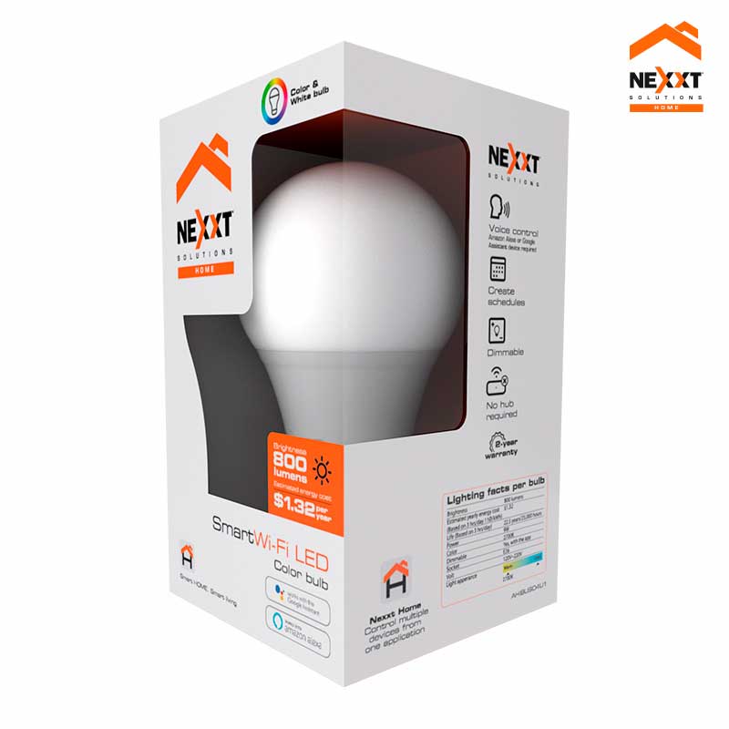 ▷ Nexxt Solutions Bombillo Inteligente Wi-Fi LED W110, Luz Blanca