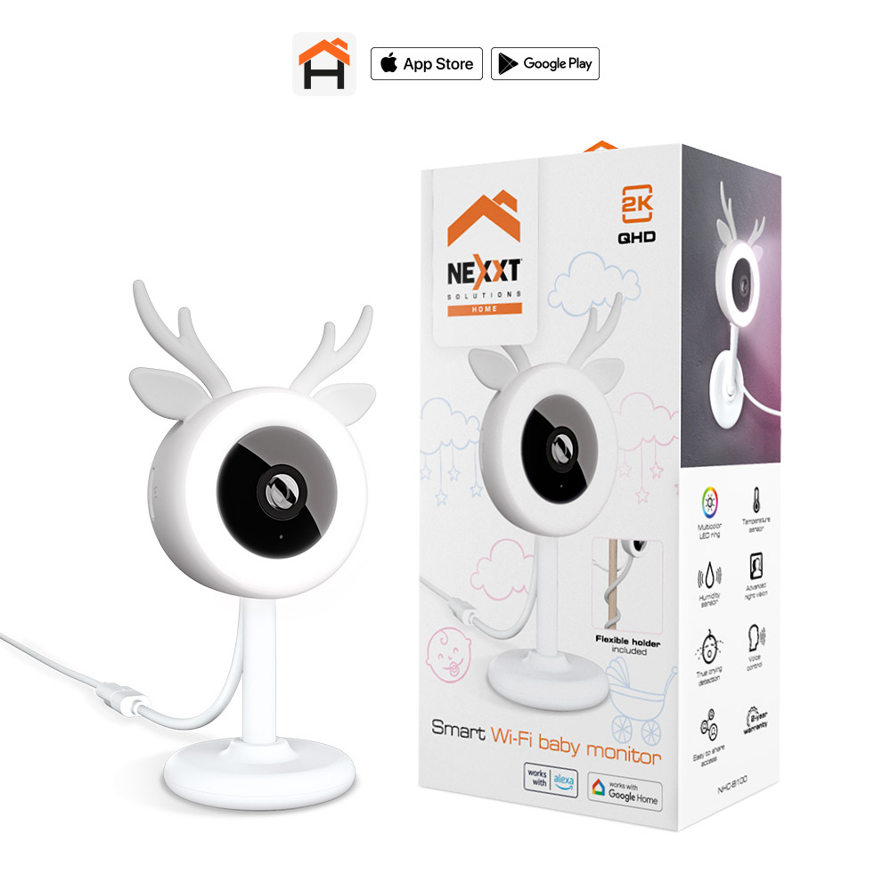 Nexxt - Monitor inteligente Wi-Fi para bebé - NHC-B100
