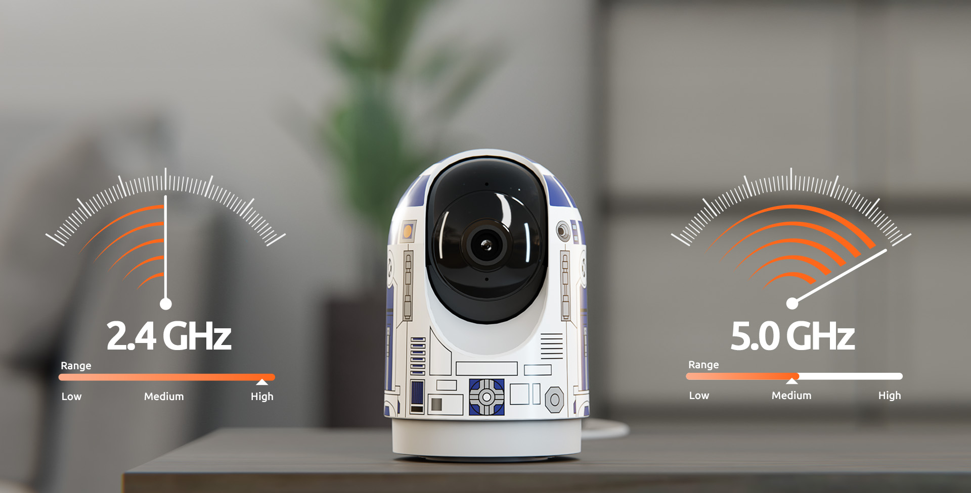 Cámara inteligente Wi-Fi® PTZ para interiores - NHC-IP15 R2 | Nexxt Home